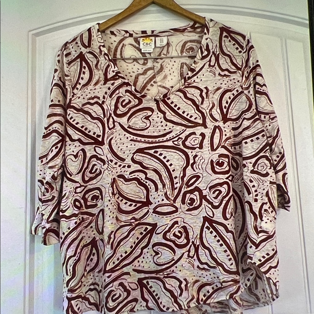 C & C California Linen Top 1X